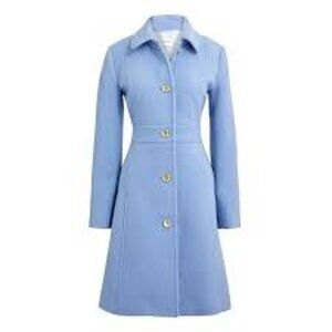 NWT J Crew Factory Lady Day Coat in Periwinkle Size 4